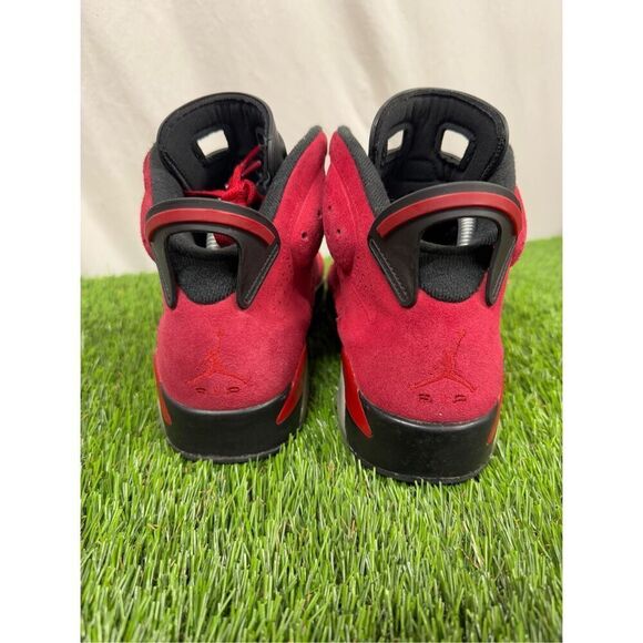 Size - 9 men’s Og Box Retro Jordan 6 “Toro Bravo” CT8529-600 high top red black - Picture 3 of 7